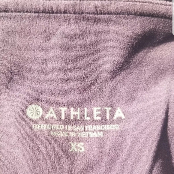 Athleta Sz XS Barre Stirrup Tight Purple 353531 - Picture 6 of 12